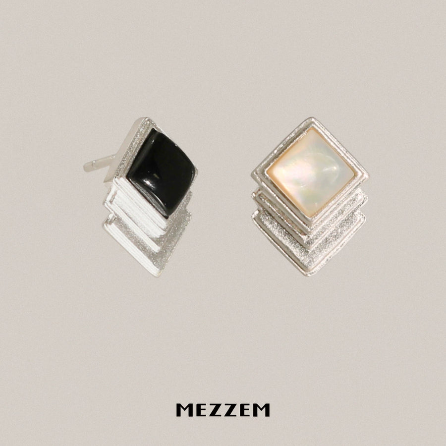 Faceted Stud Earrings