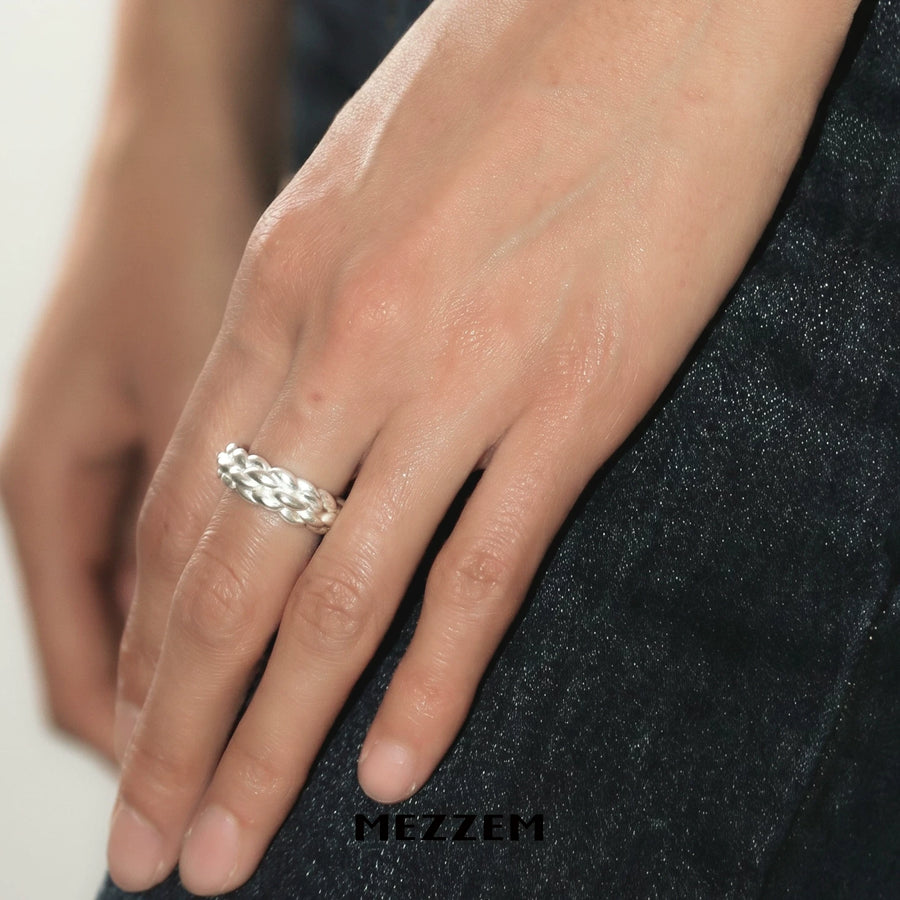 Rope Silver Ring