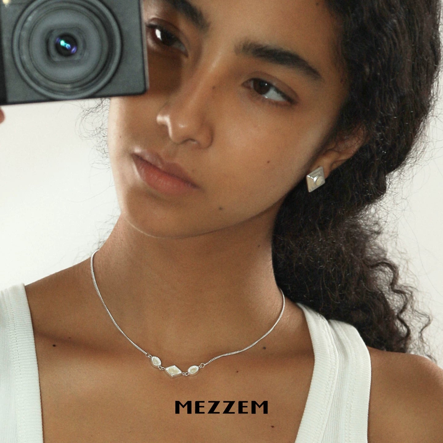 Faceted Stone Earrings