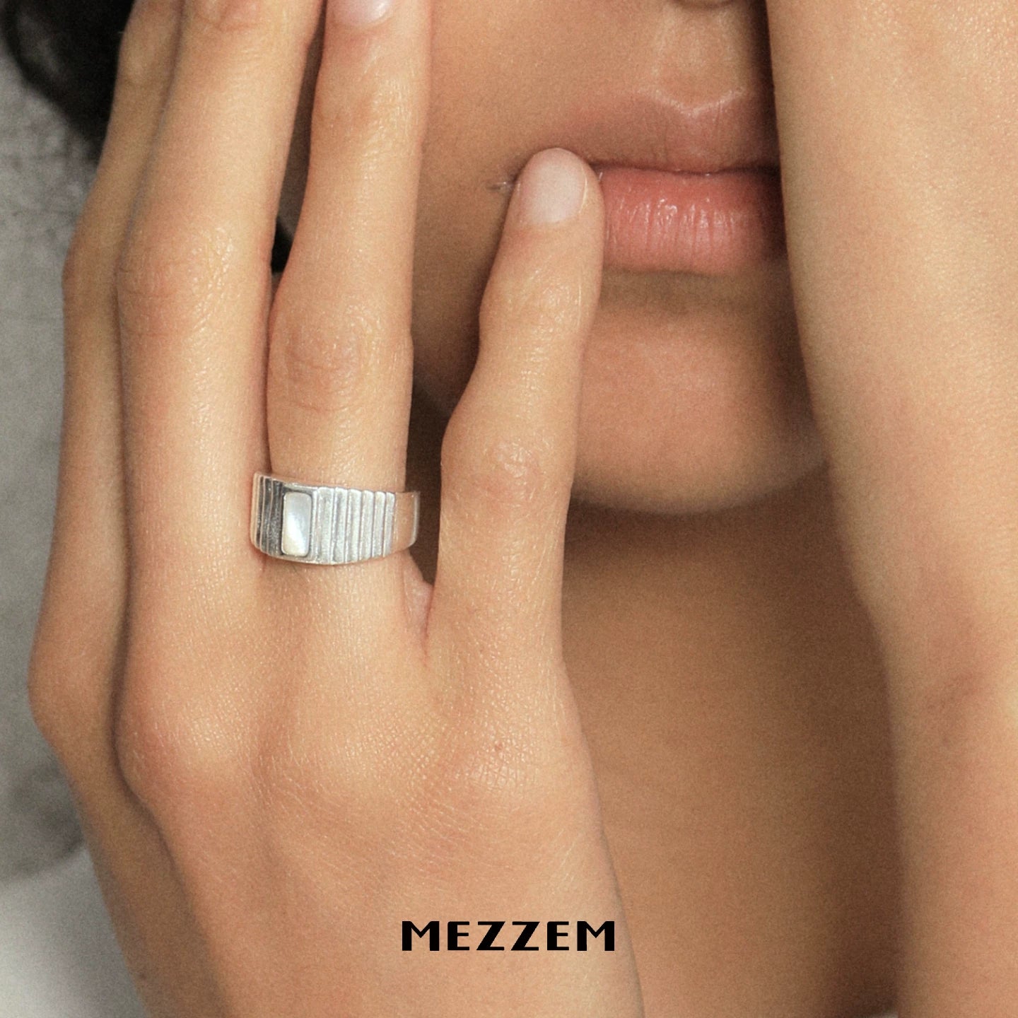 Square Stone Ring