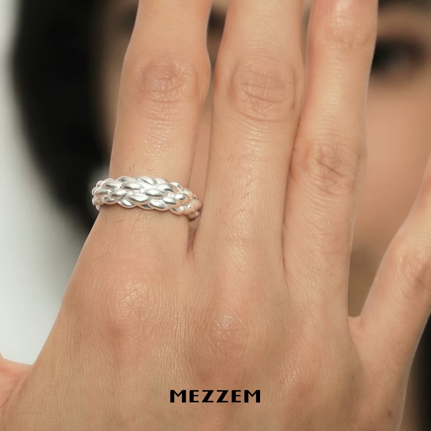 Rope Silver Ring