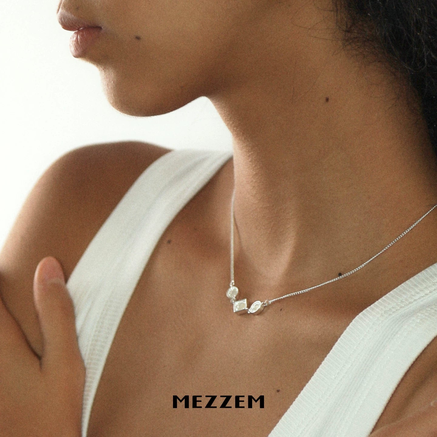 Faceted Stone Necklace
