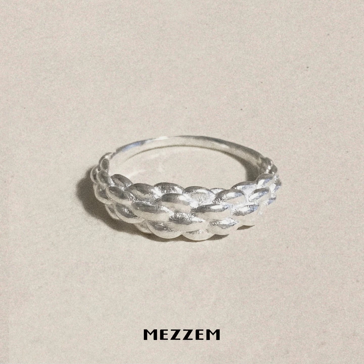 Rope Silver Ring