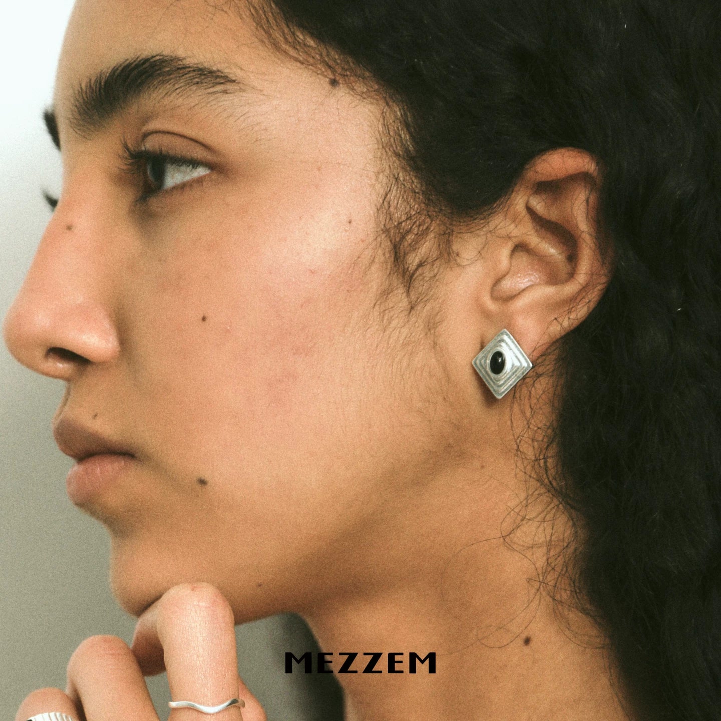 Faceted Stone Earrings
